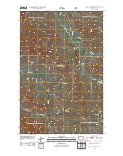 Horse Creek School North Dakota Historical topographic map, 1:24000 scale, 7.5 X 7.5 Minute, Year 2011
