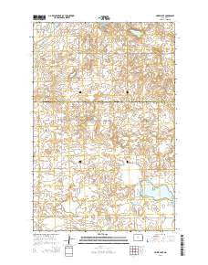 Horse Lake North Dakota Current topographic map, 1:24000 scale, 7.5 X 7.5 Minute, Year 2014
