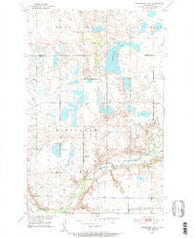 Horseshoe Lake North Dakota Historical topographic map, 1:24000 scale, 7.5 X 7.5 Minute, Year 1951