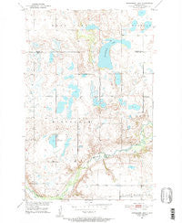Horseshoe Lake North Dakota Historical topographic map, 1:24000 scale, 7.5 X 7.5 Minute, Year 1951