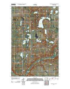 Horseshoe Lake North Dakota Historical topographic map, 1:24000 scale, 7.5 X 7.5 Minute, Year 2011