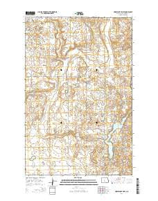 Horseshoe Valley North Dakota Current topographic map, 1:24000 scale, 7.5 X 7.5 Minute, Year 2014