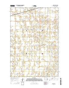 Hoving North Dakota Current topographic map, 1:24000 scale, 7.5 X 7.5 Minute, Year 2014