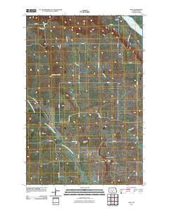 Huff North Dakota Historical topographic map, 1:24000 scale, 7.5 X 7.5 Minute, Year 2011