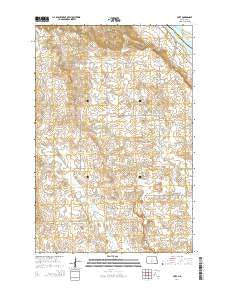Huff North Dakota Current topographic map, 1:24000 scale, 7.5 X 7.5 Minute, Year 2014