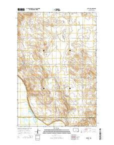 Huff NE North Dakota Current topographic map, 1:24000 scale, 7.5 X 7.5 Minute, Year 2014