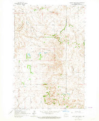 Hungry Man Butte North Dakota Historical topographic map, 1:24000 scale, 7.5 X 7.5 Minute, Year 1963