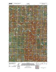 Hungry Man Butte North Dakota Historical topographic map, 1:24000 scale, 7.5 X 7.5 Minute, Year 2011