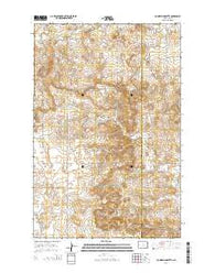 Hungry Man Butte North Dakota Current topographic map, 1:24000 scale, 7.5 X 7.5 Minute, Year 2014