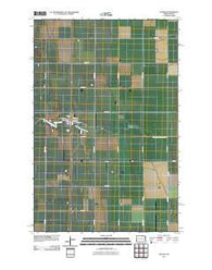 Hunter North Dakota Historical topographic map, 1:24000 scale, 7.5 X 7.5 Minute, Year 2011