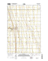 Hunter North Dakota Current topographic map, 1:24000 scale, 7.5 X 7.5 Minute, Year 2014