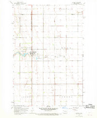 Hunter North Dakota Historical topographic map, 1:24000 scale, 7.5 X 7.5 Minute, Year 1967