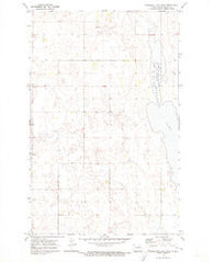Hurricane Lake West North Dakota Historical topographic map, 1:24000 scale, 7.5 X 7.5 Minute, Year 1971