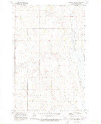 Hurricane Lake West North Dakota Historical topographic map, 1:24000 scale, 7.5 X 7.5 Minute, Year 1971