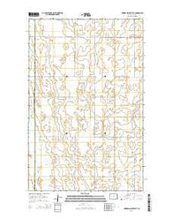 Hurricane Lake East North Dakota Current topographic map, 1:24000 scale, 7.5 X 7.5 Minute, Year 2014