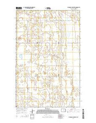 Hurricane Lake West North Dakota Current topographic map, 1:24000 scale, 7.5 X 7.5 Minute, Year 2014