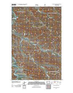 Ice Box Canyon North Dakota Historical topographic map, 1:24000 scale, 7.5 X 7.5 Minute, Year 2011