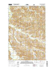 Ice Box Canyon North Dakota Current topographic map, 1:24000 scale, 7.5 X 7.5 Minute, Year 2014