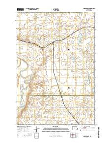 Independence North Dakota Current topographic map, 1:24000 scale, 7.5 X 7.5 Minute, Year 2014