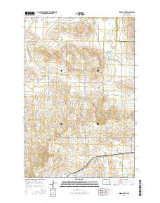Indian Butte North Dakota Current topographic map, 1:24000 scale, 7.5 X 7.5 Minute, Year 2014