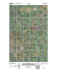 Inkster NE North Dakota Historical topographic map, 1:24000 scale, 7.5 X 7.5 Minute, Year 2011