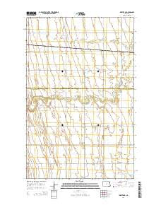 Inkster NE North Dakota Current topographic map, 1:24000 scale, 7.5 X 7.5 Minute, Year 2014