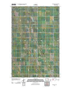 Inkster SE North Dakota Historical topographic map, 1:24000 scale, 7.5 X 7.5 Minute, Year 2011