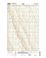 Inkster SE North Dakota Current topographic map, 1:24000 scale, 7.5 X 7.5 Minute, Year 2014