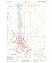 Jamestown North Dakota Historical topographic map, 1:24000 scale, 7.5 X 7.5 Minute, Year 1966