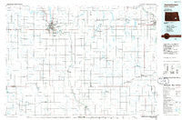 Jamestown North Dakota Historical topographic map, 1:100000 scale, 30 X 60 Minute, Year 1986
