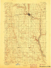 Jamestown North Dakota Historical topographic map, 1:125000 scale, 30 X 30 Minute, Year 1896