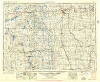 Jamestown North Dakota Historical topographic map, 1:250000 scale, 1 X 2 Degree, Year 1956
