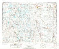 Jamestown North Dakota Historical topographic map, 1:250000 scale, 1 X 2 Degree, Year 1953