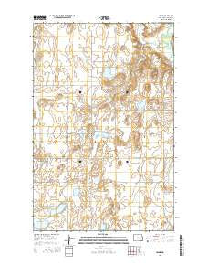Jessie North Dakota Current topographic map, 1:24000 scale, 7.5 X 7.5 Minute, Year 2014