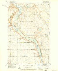 Jim Lake North Dakota Historical topographic map, 1:24000 scale, 7.5 X 7.5 Minute, Year 1952
