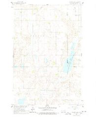 Johnson Lake North Dakota Historical topographic map, 1:24000 scale, 7.5 X 7.5 Minute, Year 1961