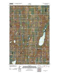 Johnson Lake North Dakota Historical topographic map, 1:24000 scale, 7.5 X 7.5 Minute, Year 2011