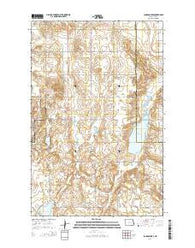 Johnson Lake North Dakota Current topographic map, 1:24000 scale, 7.5 X 7.5 Minute, Year 2014