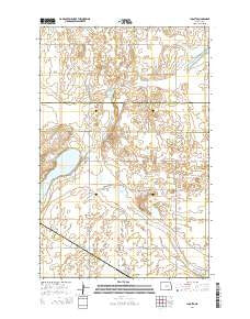 Juanita North Dakota Current topographic map, 1:24000 scale, 7.5 X 7.5 Minute, Year 2014