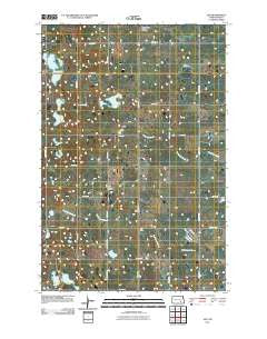 Jud North Dakota Historical topographic map, 1:24000 scale, 7.5 X 7.5 Minute, Year 2011
