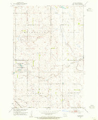 Jud SE North Dakota Historical topographic map, 1:24000 scale, 7.5 X 7.5 Minute, Year 1953