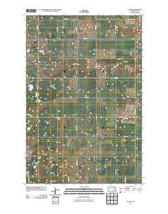 Jud NW North Dakota Historical topographic map, 1:24000 scale, 7.5 X 7.5 Minute, Year 2011