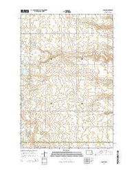 Jud NW North Dakota Current topographic map, 1:24000 scale, 7.5 X 7.5 Minute, Year 2014