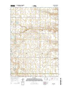 Jud NW North Dakota Current topographic map, 1:24000 scale, 7.5 X 7.5 Minute, Year 2014