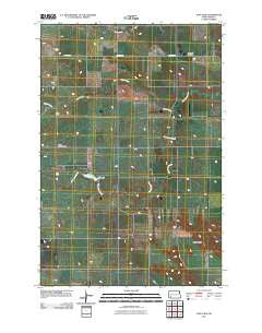 Jung Lake North Dakota Historical topographic map, 1:24000 scale, 7.5 X 7.5 Minute, Year 2011