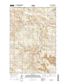 Jung Lake North Dakota Current topographic map, 1:24000 scale, 7.5 X 7.5 Minute, Year 2014