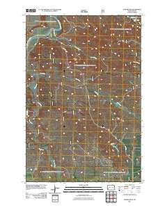 Juniper Spur North Dakota Historical topographic map, 1:24000 scale, 7.5 X 7.5 Minute, Year 2011