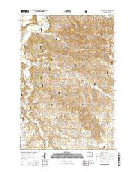 Juniper Spur North Dakota Current topographic map, 1:24000 scale, 7.5 X 7.5 Minute, Year 2014