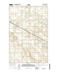 Karlsruhe North Dakota Current topographic map, 1:24000 scale, 7.5 X 7.5 Minute, Year 2014