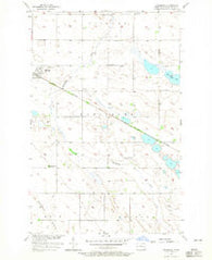 Karlsruhe North Dakota Historical topographic map, 1:24000 scale, 7.5 X 7.5 Minute, Year 1957